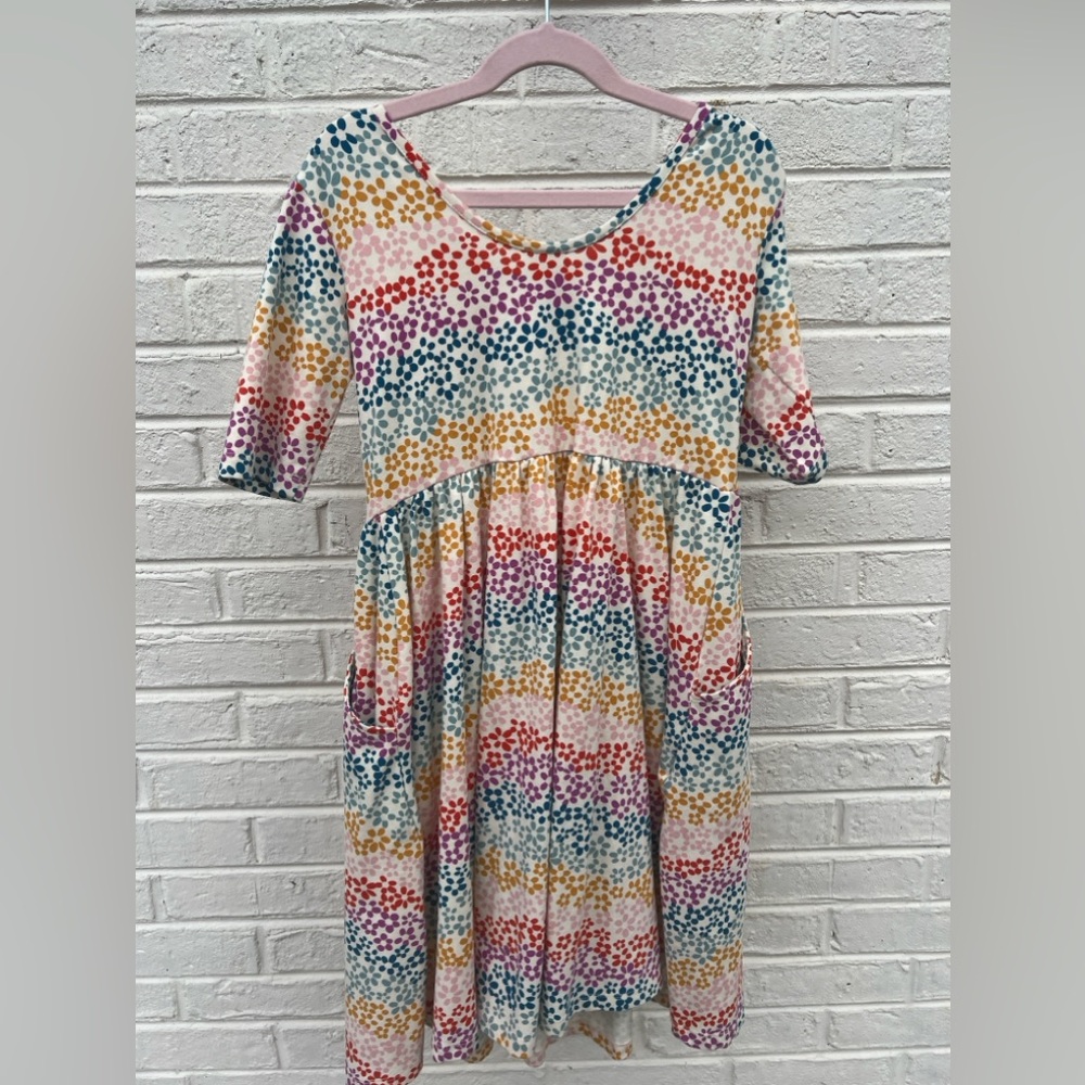 Rainbow Floral Dress